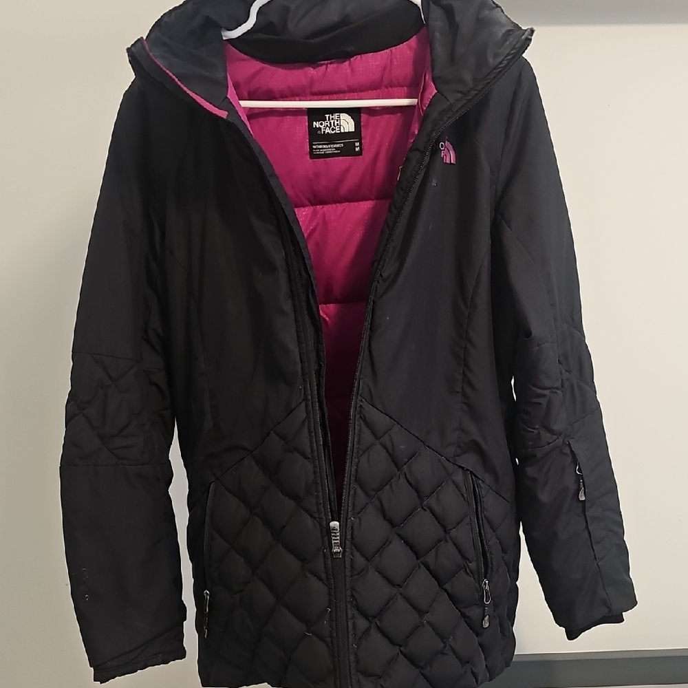 The North Face Black Jacket with Pink Interior
